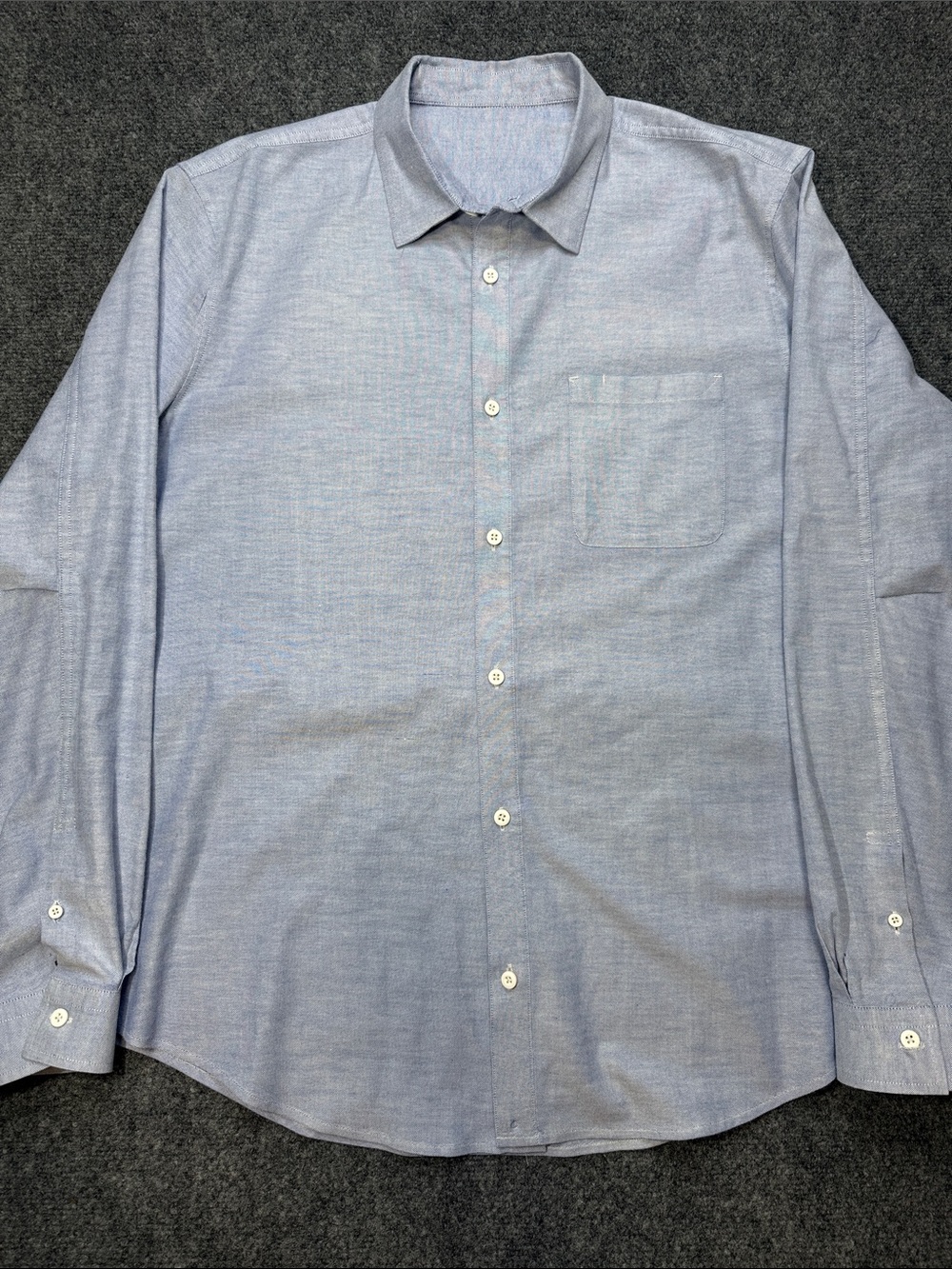 lululemon athletica Light Blue Long-Sleeve Button-Up Shirt